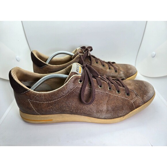 ECCO Street Retro Golf Shoes Mens 13.5 Brown Leather Spikeless Athletic Sneakers main image 7